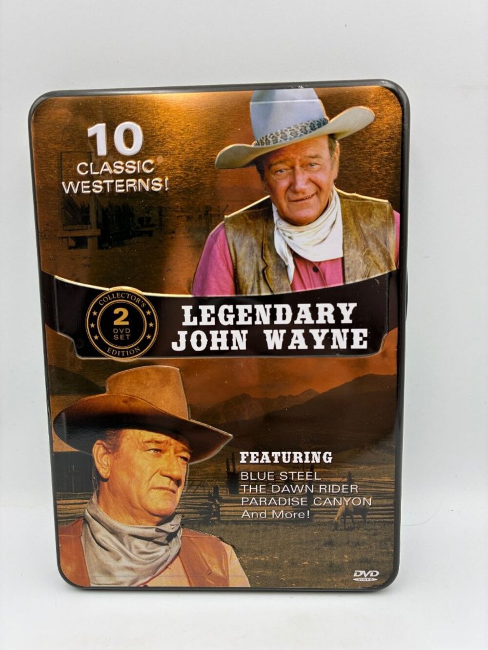 Legendary John Wayne DVD 2008 NR Pop Flix 2 Disc Set 10 Classic Western Films